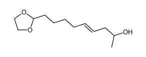 (E)-2-(8-Hydroxy-5-nonenyl)-1,3-dioxolan Structure