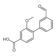 4-(3-formylphenyl)-3-methoxybenzoic acid结构式