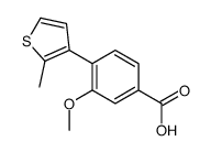 3-methoxy-4-(2-methylthiophen-3-yl)benzoic acid Structure