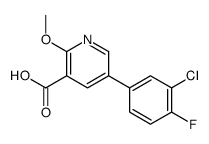 5-(3-chloro-4-fluorophenyl)-2-methoxypyridine-3-carboxylic acid Structure