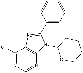 6-Chloro-8-phenyl-9-(tetrahydro-pyran-2-yl)-9H-purine picture