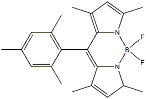 8-(2,4,6-三甲基苯基)-1,3,5,7-四甲基-氟硼二吡咯结构式