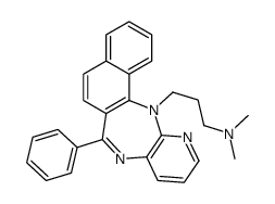 N,N-Dimethyl-7-phenyl-13H-benzo(i)pyrido(2,3-b)(1,4)benzodiazepine-13-propanamine结构式