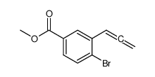 methyl 4-bromo-3-(propa-1,2-dien-1-yl)benzoate结构式