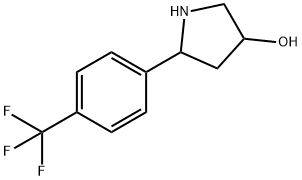 3-Pyrrolidinol, 5-[4-(trifluoromethyl)phenyl]- Structure