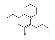 dibutyl(1,1-difluorohex-1-en-2-yl)borane结构式