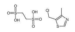 5-(chloromethyl)-4-methyl-1,3-thiazole,ethane-1,2-disulfonic acid Structure