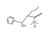 CH2C(Sn(CH3)2Cl)CH(n-butyl)CH(OH)C6H5结构式