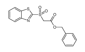 benzyl 2-(benzo[d]thiazol-2-ylsulfonyl)acetate Structure