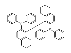 (S)-(-)-2,2"-双(二苯基膦基)-5,5",6,6",7,7",8,8"-八氢-1,1"-联萘结构式