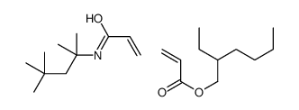 2-ethylhexyl prop-2-enoate,N-(2,4,4-trimethylpentan-2-yl)prop-2-enamide Structure