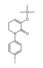 1-(4-iodophenyl)-3-trimethylsilyloxy-5,6-dihydro-1H-pyridin-2-one结构式