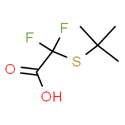 tert-Butylsulfanyl-difluoro-acetic acid结构式