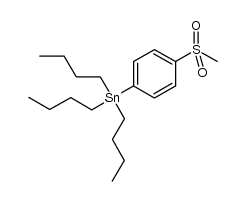 1-methanesulfonyl-4-(tributylstannyl)benzene Structure