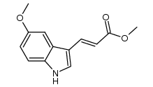 3-(5-methoxy-1H-indol-3-yl)-acrylic acid methyl ester structure
