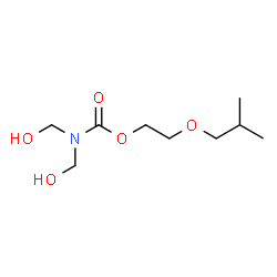 Bis(hydroxymethyl)carbamic acid 2-(isobutoxy)ethyl ester结构式