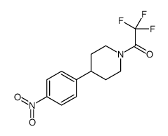 2,2,2-trifluoro-1-[4-(4-nitrophenyl)piperidin-1-yl]ethanone结构式