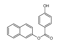 naphthalen-2-yl 4-hydroxybenzoate结构式