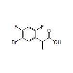 2-(5-Bromo-2,4-difluorophenyl)propanoic Acid Structure