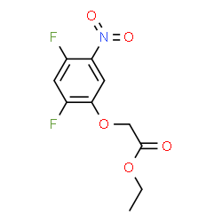 ethyl 2-(2,4-difluoro-5-nitrophenoxy)acetate structure