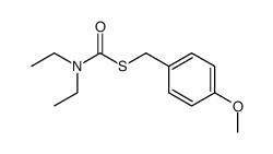 S-(4-methoxybenzyl) N,N-diethylthiocarbamate Structure