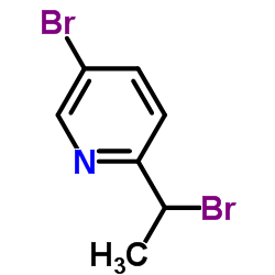 5-Bromo-2-(1-bromoethyl)pyridine Structure