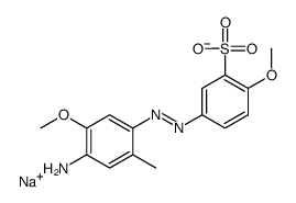 sodium 5-[(4-amino-5-methoxy-o-tolyl)azo]-2-methoxybenzenesulphonate结构式