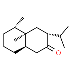 (3R)-3,4,4a,5,6,7,8,8aβ-Octahydro-4aβ,5β-dimethyl-3β-(1-methylethyl)naphthalen-2(1H)-one structure