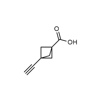 3-Ethynylbicyclo[1.1.1]pentane-1-carboxylic acid Structure