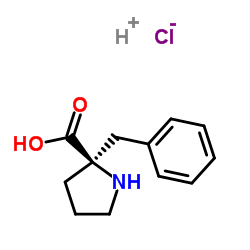 (R)-2-Benzylpyrrolidine-2-carboxylic acid hydrochloride Structure