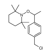 1-(1-(4-(Chloromethyl)phenyl)ethoxy)-2,2,6,6-tetramethylpiperidine结构式