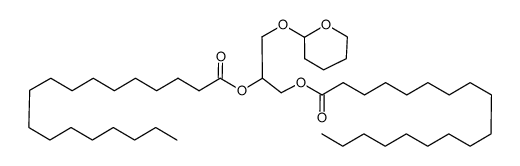 3-((tetrahydro-2H-pyran-2-yl)oxy)propane-1,2-diyl distearate结构式