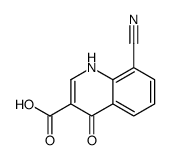 3-Quinolinecarboxylicacid,8-cyano-4-hydroxy-(9CI) structure