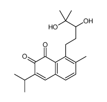 8-(3,4-DIHYDROXY-4-METHYLPENTYL)-3-ISOPROPYL-7-METHYLNAPHTHALENE-1,2-DIONE structure