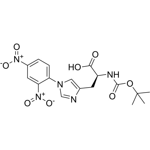 BOC-HIS(DNP)-OH structure