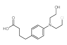 Benzenebutanoic acid,4-[(2-chloroethyl)(2-hydroxyethyl)amino]- Structure