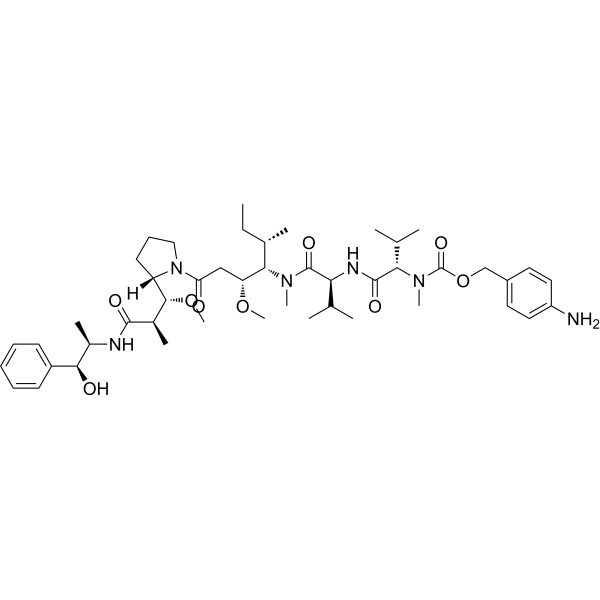 p-Aniline-MMAE Structure