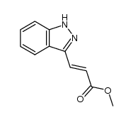 3-(indazol-3-yl)-propenoic acid methyl ester结构式