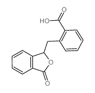 Benzoic acid,2-[(1,3-dihydro-3-oxo-1-isobenzofuranyl)methyl]- Structure