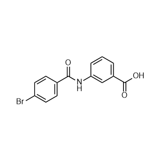 3-(4-Bromo-benzoylamino)-benzoic acid Structure