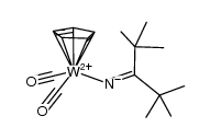 [W(η(5)-C5H5)(CO)2(N:CBu(t)2)]结构式