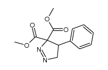 4-phenyl-4,5-dihydro-pyrazole-3,3-dicarboxylic acid dimethyl ester Structure