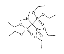 Dimethylaminomethan-trisphosphonsaeurehexaethylester Structure