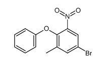 (4-bromo-2-methyl-6-nitro-phenyl)-phenyl ether结构式