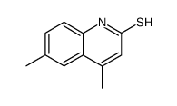 4,6-dimethyl-quinoline-2-thiol Structure