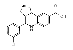 4-(3-氯-苯基)-3a,4,5,9b-四氢-3H-环戊并[c]喹啉-8-羧酸结构式