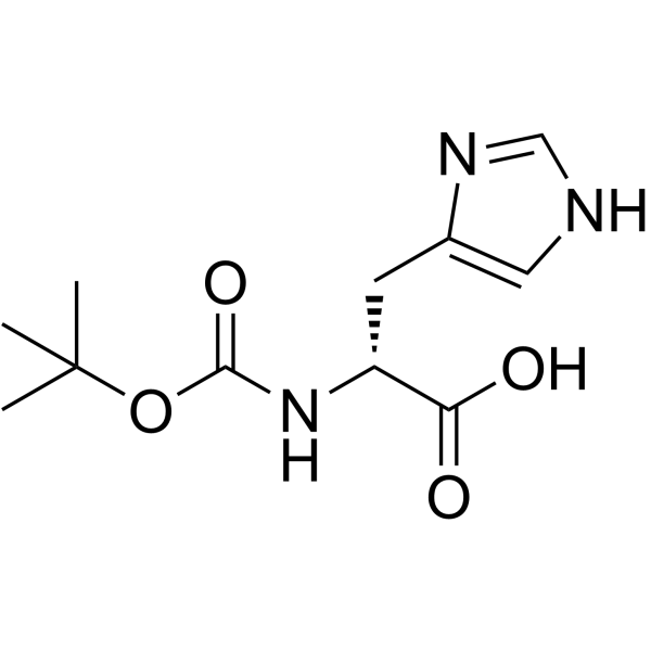 Boc- D -His-OH Structure