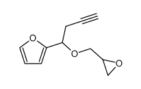 2-(1-oxiranylmethoxy-but-3-ynyl)-furan Structure