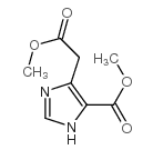 1H-Imidazole-4-aceticacid, 5-(methoxycarbonyl)-, methyl ester structure