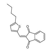 2-[(5-butylthiophen-2-yl)methylidene]indene-1,3-dione结构式